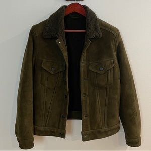 Valstar Suede Shearling Trucker Jacket